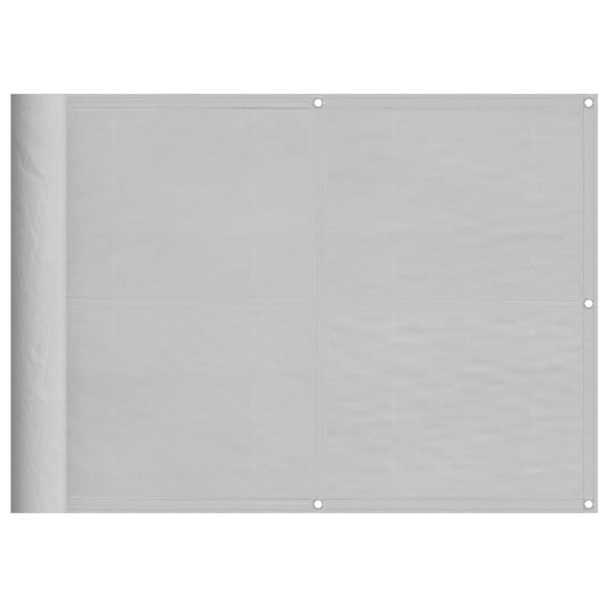 vidaXL - Balkonscherm - 75x500 - cm - 100% - oxford - polyester - lichtgrijs