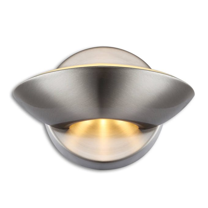Globo LED-wandlamp Cosimo, mat nikkel