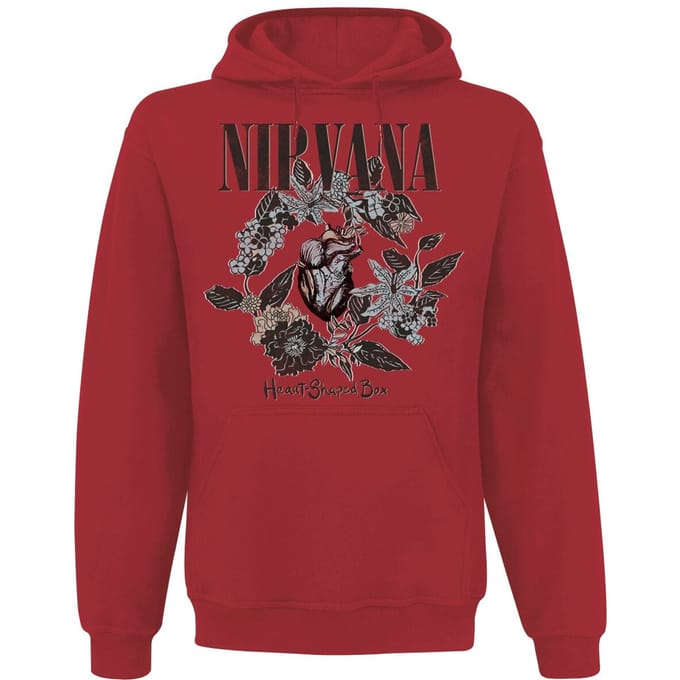 Nirvana Trui met capuchon - Heart Shaped Box - L tot XXL - voor Mannen - rood