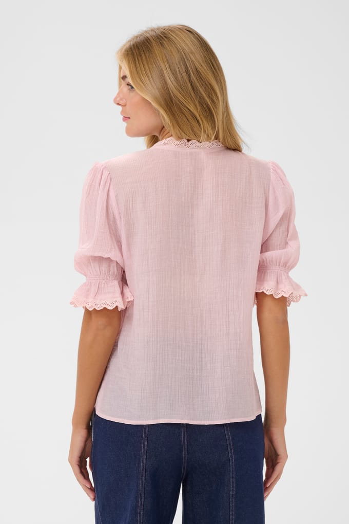 Saint Tropez KristelSZ Shirt Dames Blouse - Chalk Pink