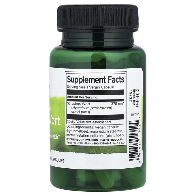 Full Spectrum® St. Sint-Janskruid, 375 mg, 60 plantaardige capsules