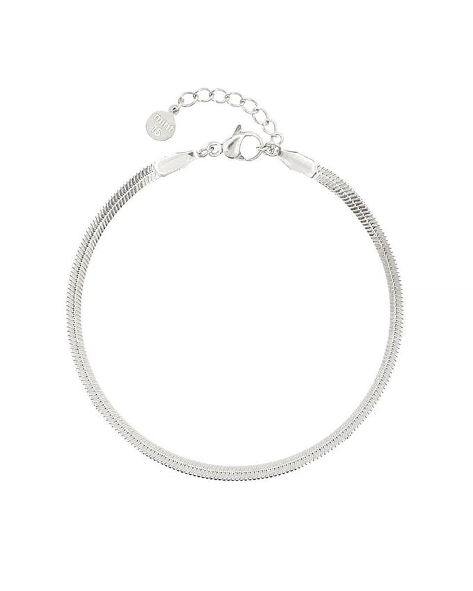 Mint15 Snake Chain Armband - Zilverkleur RVS/Stainless Steel
