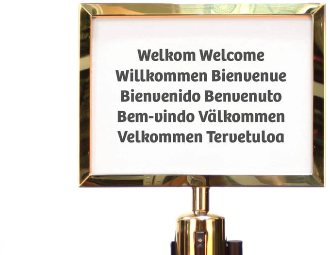 Posterframe A4 liggend voor Trekband - Messing