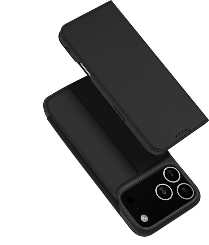Dux Ducis Geschikt voor iPhone 17 Pro Max hoesje - Slim bookcase - Zwart