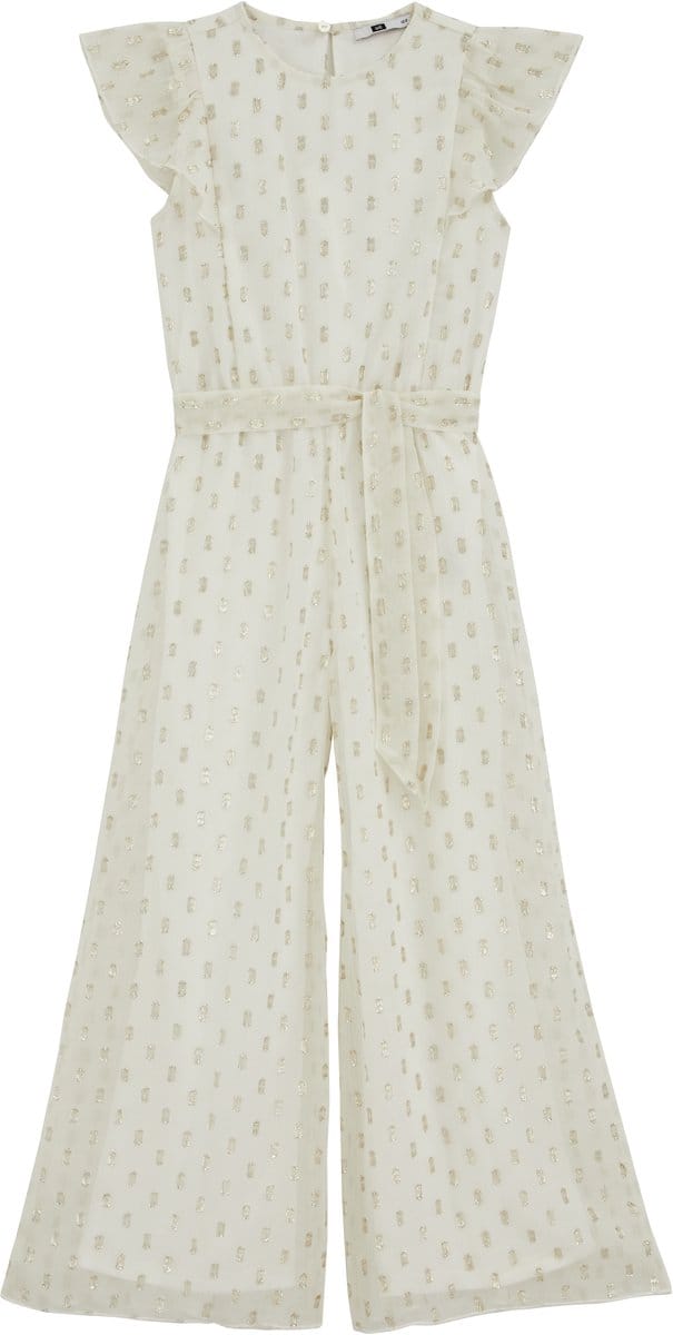 WE Fashion Meisjes jumpsuit met glittergaren