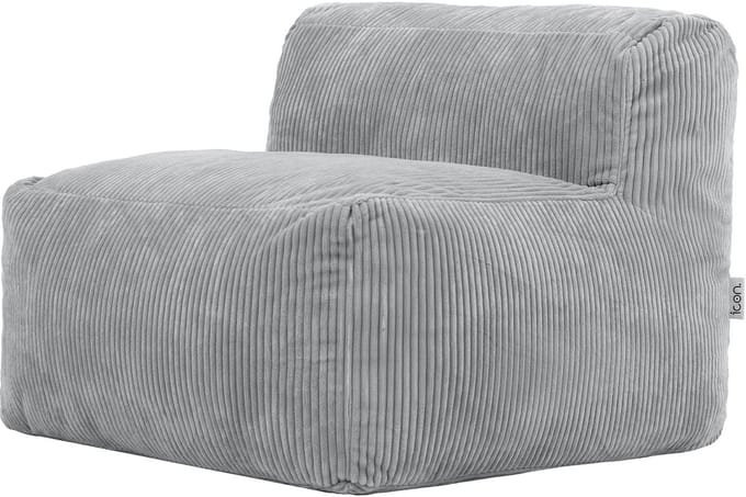 icon - Zen Modulaire Fauteuil - Bank - Ribfluweel - Grijs