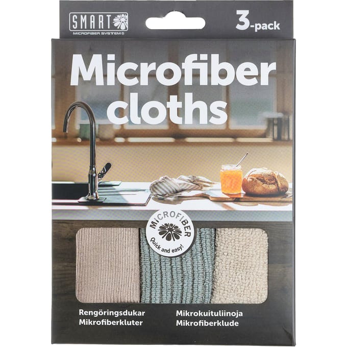 SMART Universal Microfiber Cloths 3 st