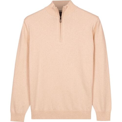 Baileys – Heren Trui – Half Zip Pullover – Pima Katoen - Beige – 618400-825