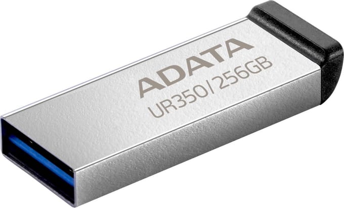 ADATA UR350 USB flash drive 256 GB USB Type-A 3.2 Gen 1 (3.1 Gen 1) Zwart, Zilver