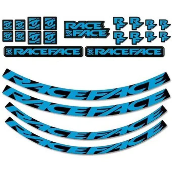 Race Face Next Sl Turbine Sl Arc Carbon 26 Arc Offset 25 Stickers Blauw,Zwart