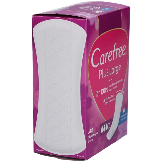 Carefree Plus Large Fresh 48 stuks