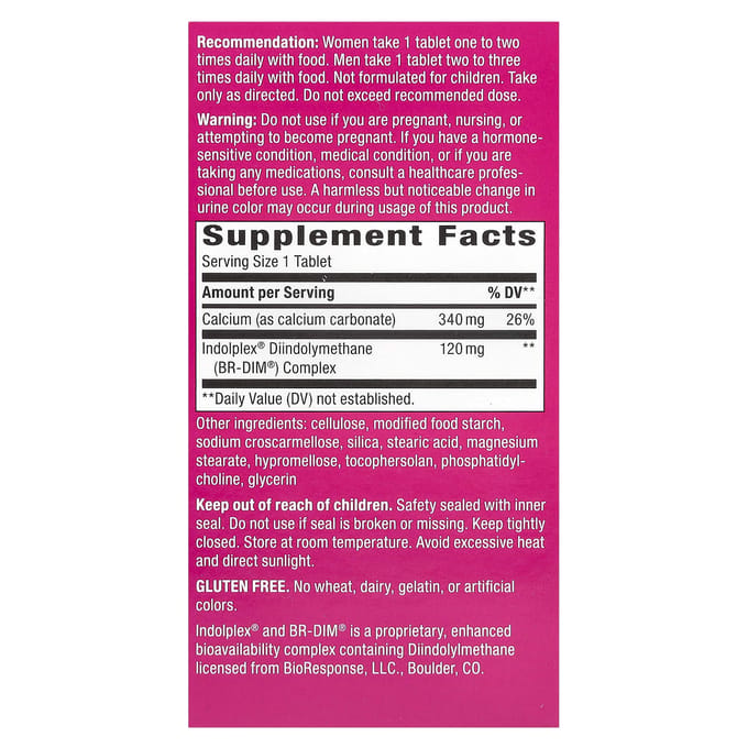 Nature's Way, EstroBalance avec BR-DIM hautement absorbable, 60 comprimés