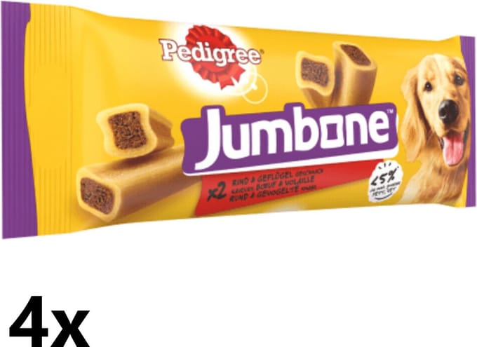 Pedigree - Jumbone - Medium - Rund & Gevogelte - 4x200g
