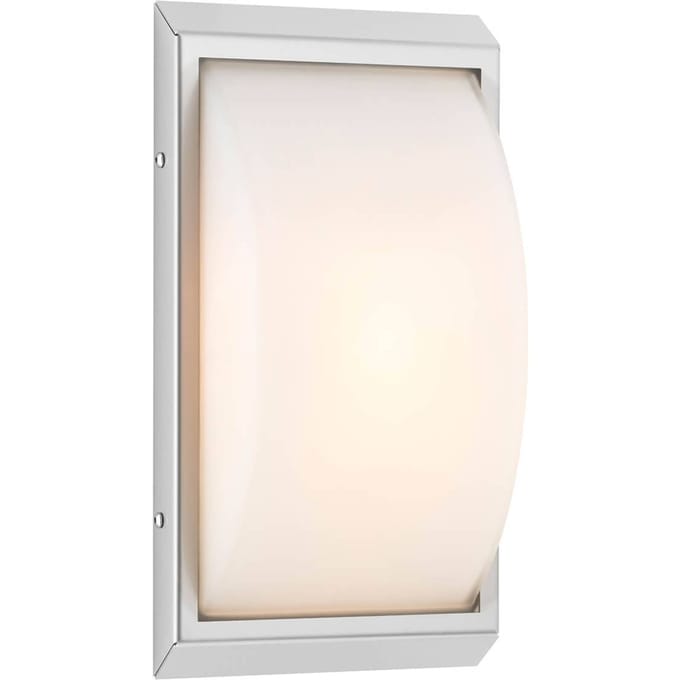 LCD LED buiten wandlamp 052, roestvrij staal, glas, bewegingsmelder