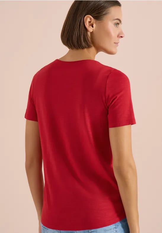 Basic Shirt met ronde hals