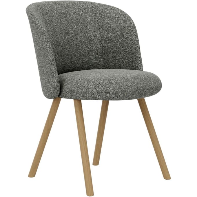 Vitra Mikado stoel eiken frame - Nubia peper en zout