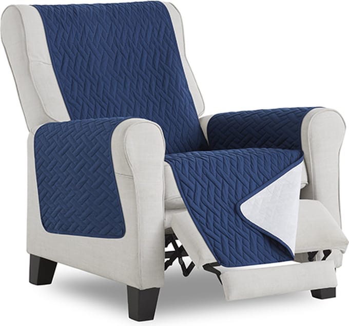 Waterproof Fauteuilbeschermer - urine bestendig - 55cm breed - Blauw