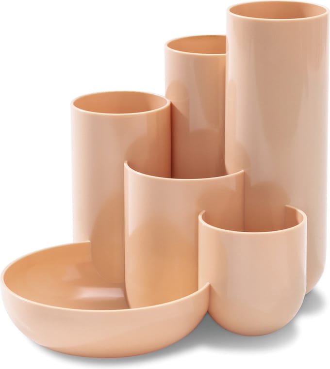 HAN pennenkoker - CAMPUS - 6-vaks - pastel oranje - HA-17480-881