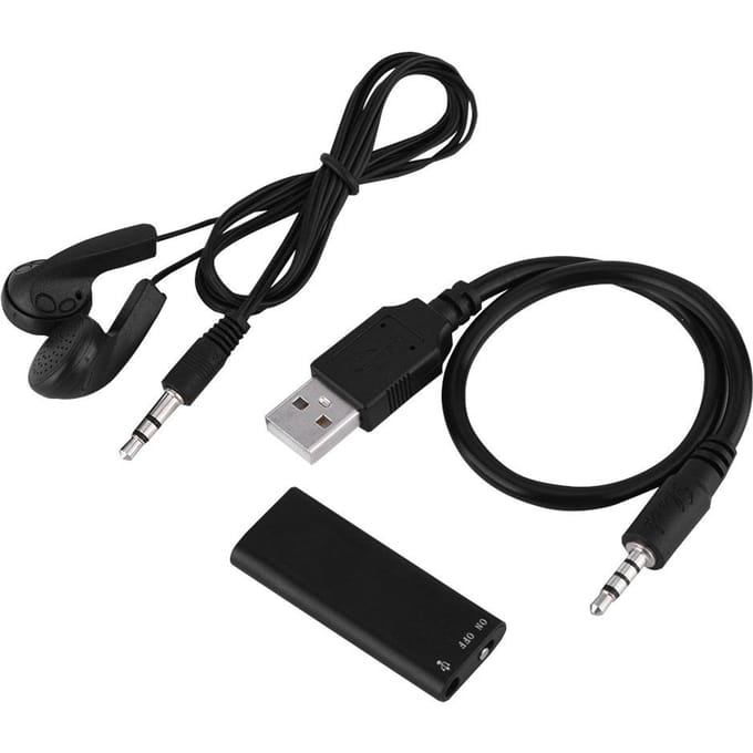 8GB Geheugen Voice Recorder 192Kbps Ruisonderdrukking 15 uur Opname Mini Audio Recorder