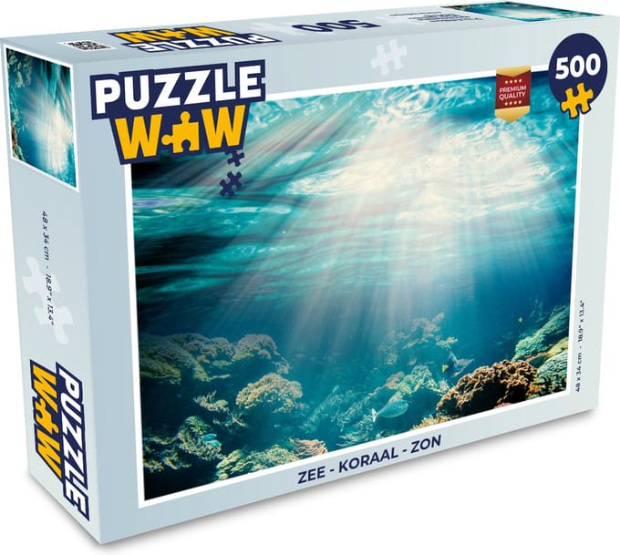 Puzzel Zee - Koraal - Zon - Legpuzzel - Puzzel 500 stukjes