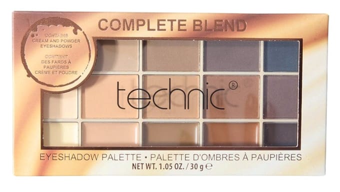 Technic 15 Pan Eyeshadow Palette Complete Blend 30 g