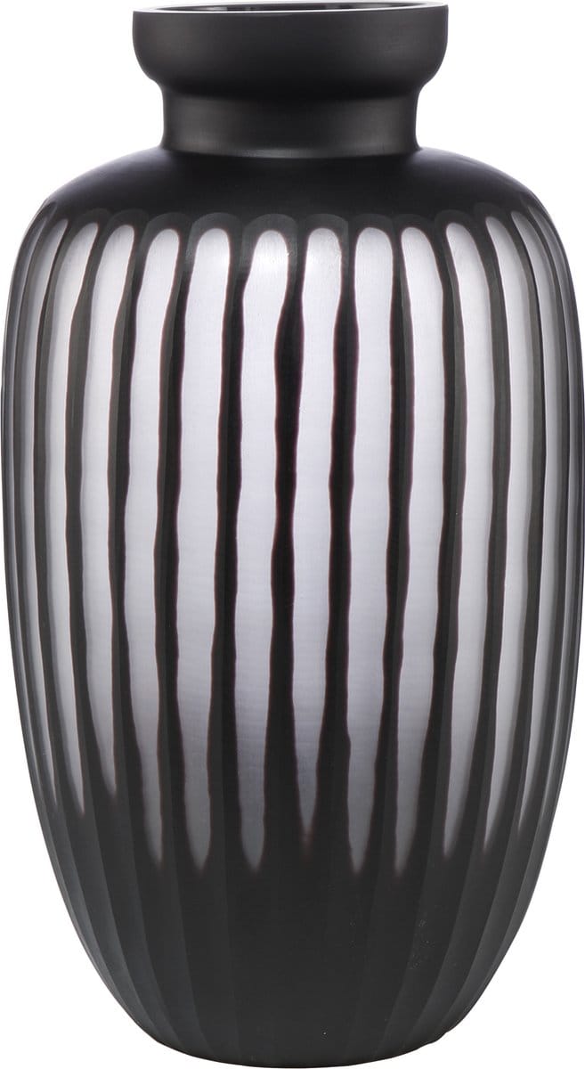 Goebel - Accessoires | Vaas Black Carved 38 | Glas - 38cm