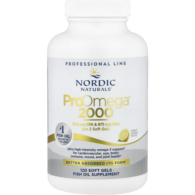 Proomega® 2000, Citroen, 120 Softgels (1.075 mg per softgel)
