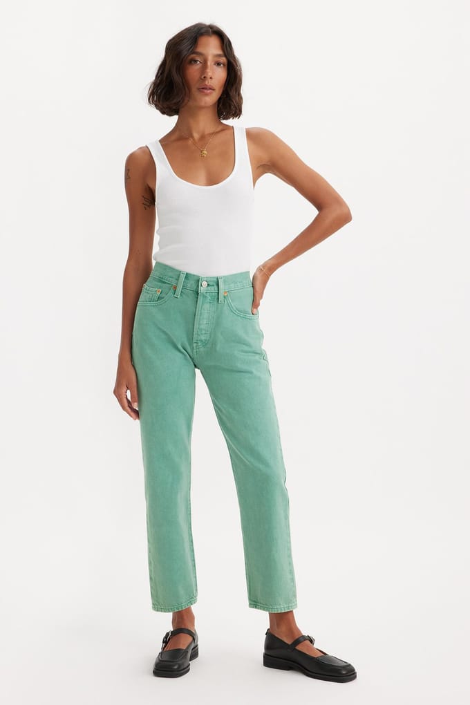 Levi's 501® Crop Jeans Größe: W24L30 | Straight Jeans Outlet | Damen