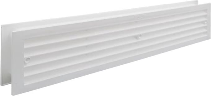 AIR CONTROL deurventilatierooster 450x90mm 2-delig - wit (1720 W)