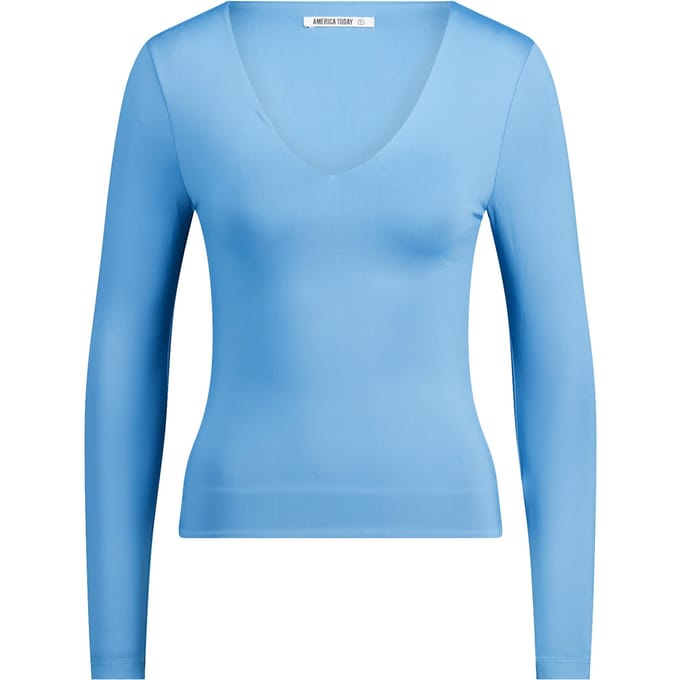 America Today Lola Liberty Blue Taglia: S | Maglie a manica lunga Outlet | Donna | Blu