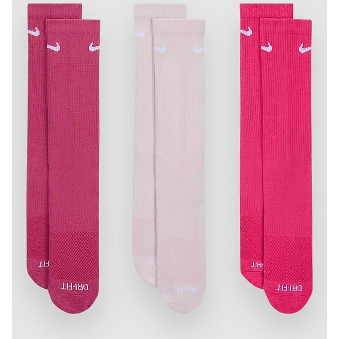 Nike Everyday Cushioned Crew 3 Pack Sokken Unisex - Rood - Maat 42 - 46