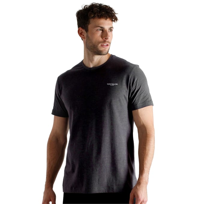 TOM TAILOR - Ohio - Heren Ondershirt met ronde hals - 3-pack - Multicolor