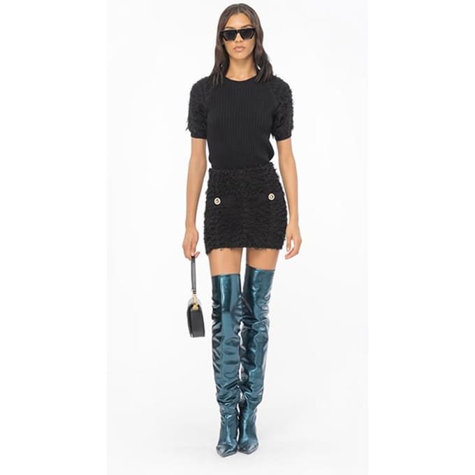 PINKO Salamandra Skirt Black Größe: L | Miniröcke Outlet | Damen | Schwarz