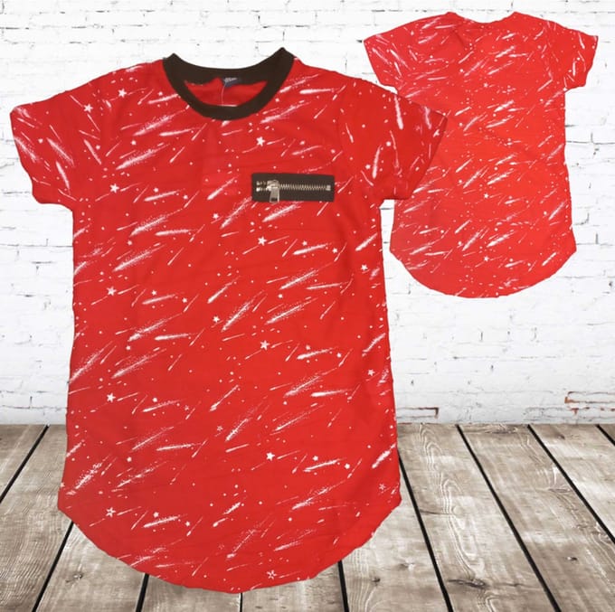 Rood jongens t shirt - Rood - 110/116