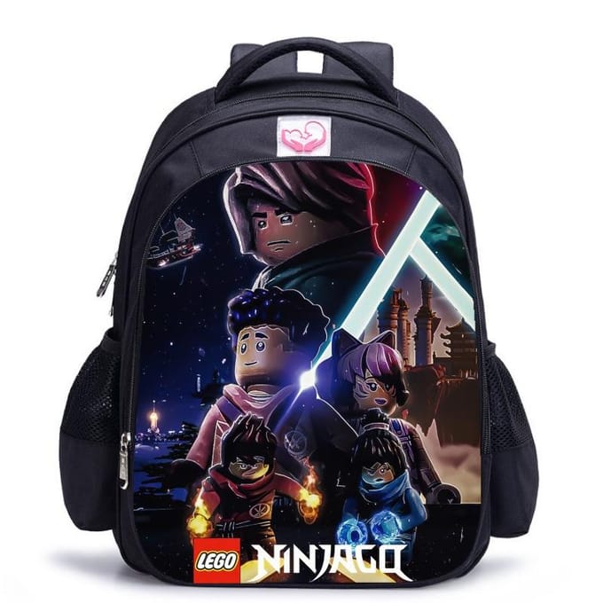 Lego Ninjago Seizoen 5 Cartoon Print Zwarte Rugzak black - medium