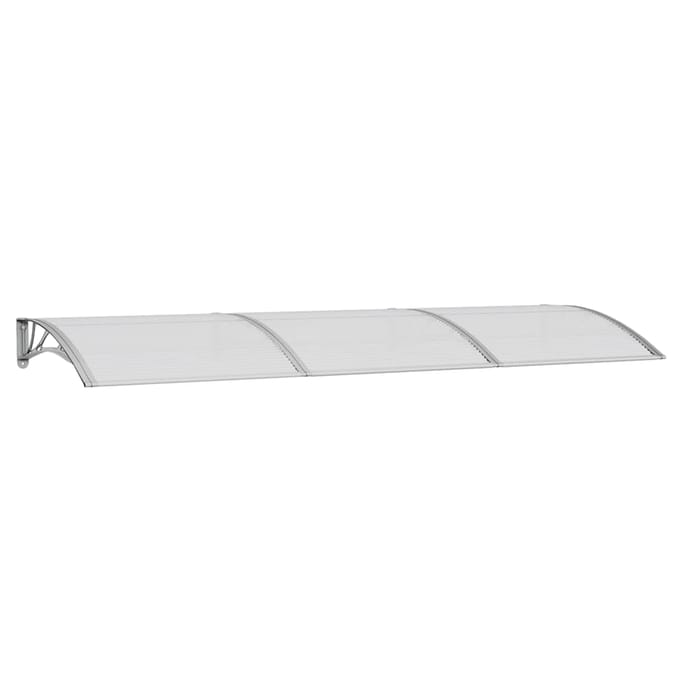 vidaXL - Deurluifel - 300x100 - cm - polycarbonaat - grijs