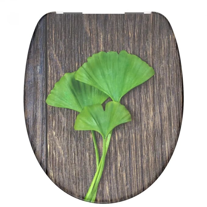 Schütte Duroplast WC-Bril GINGKO & WOOD met softclose
