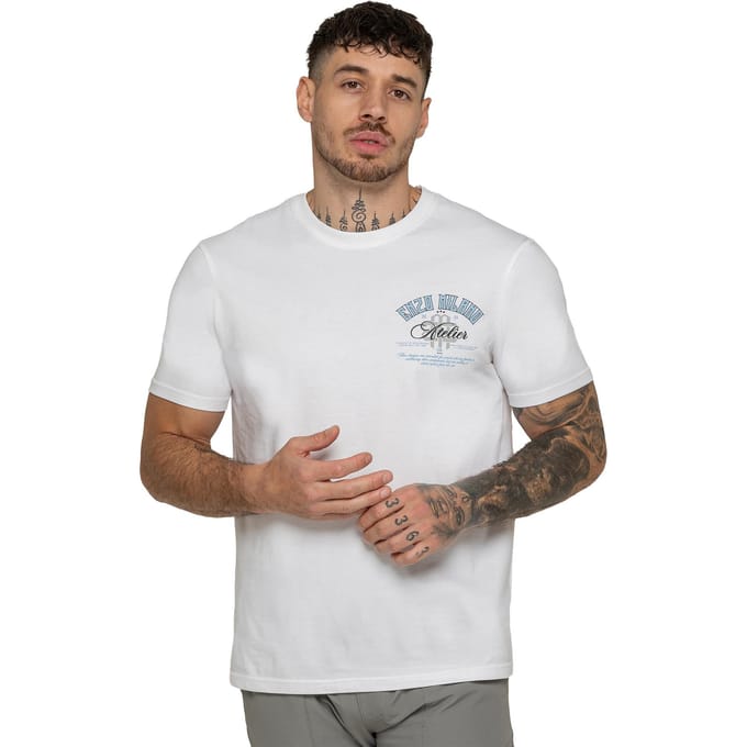 Enzo Milano | Heren Atelier Print T-Shirt