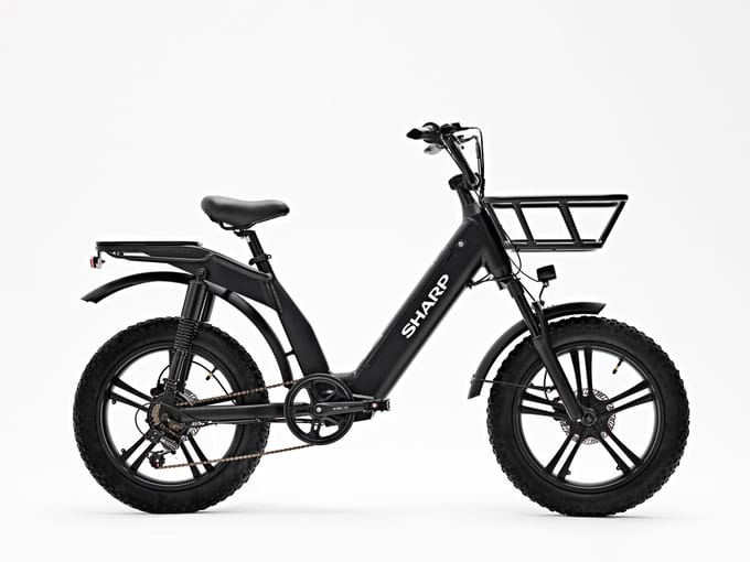 Sharp Lipari elektrische transport fatbike 12.6Ah 20 inch