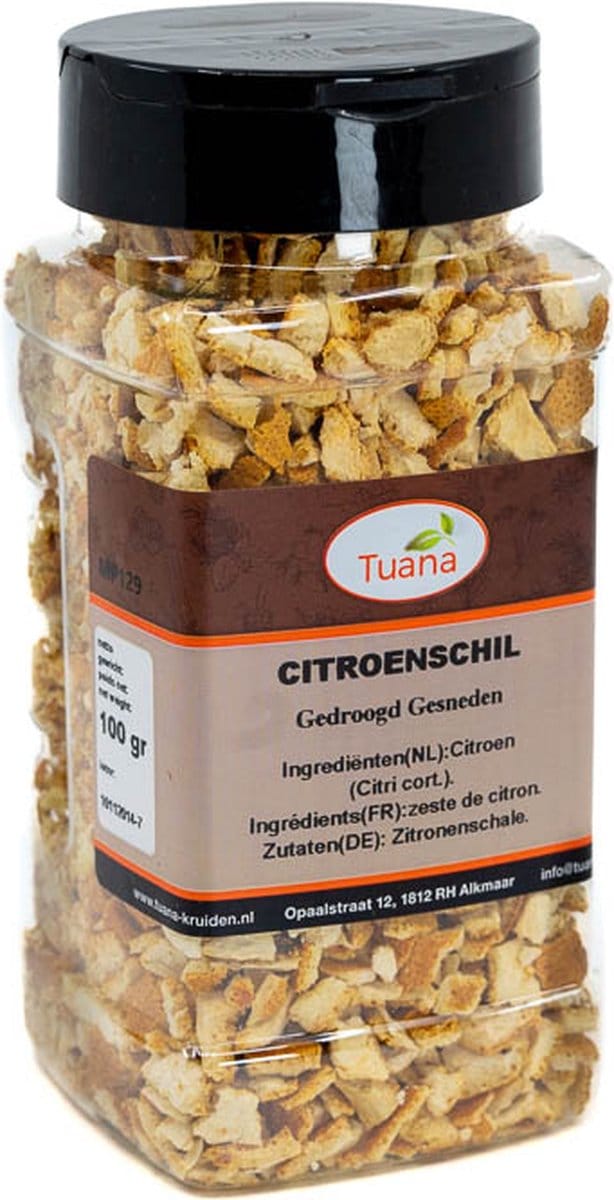 Tuana Kruiden - Citroenschil - Strooibus 100 Gram - MP-C-0025