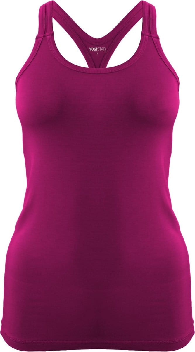 Yoga-Racerback "ala" - raspberry M Loungewear shirt YOGISTAR