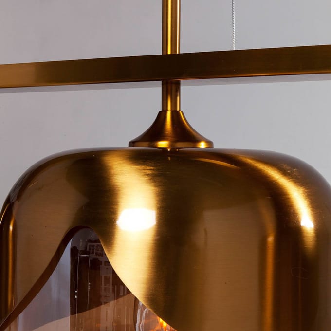 Kare Golden Goblet Quattro 4-lamps hanglamp