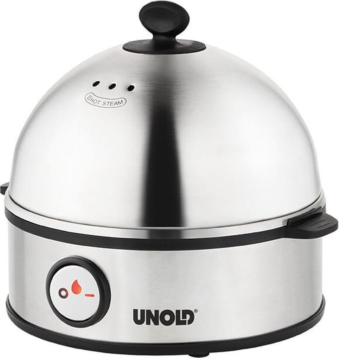 Unold Edel Eierkoker Controlelampje, BPA-vrij RVS, Zwart