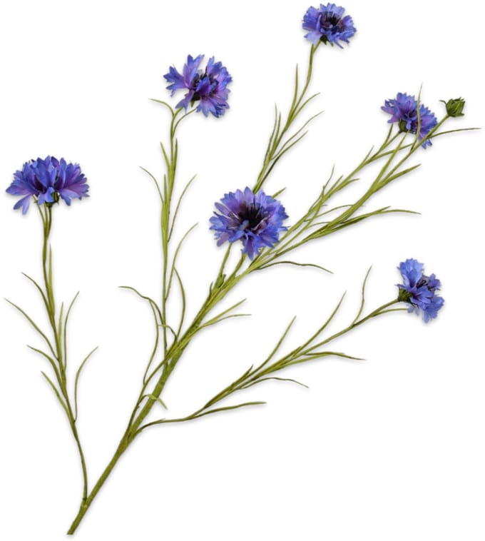 Silk-ka - Kunstbloem - blauw - H92 cm