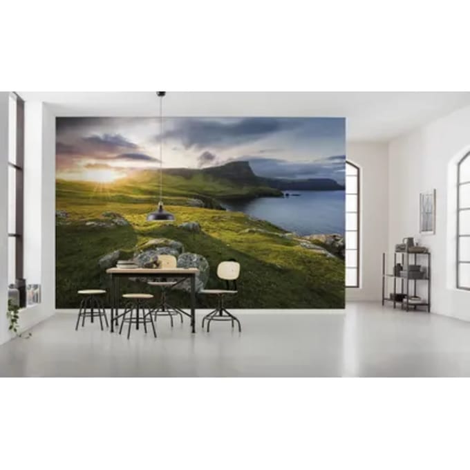 Fotobehang Scottish Paradise - Meerkleurig - 2,80m X 450cm