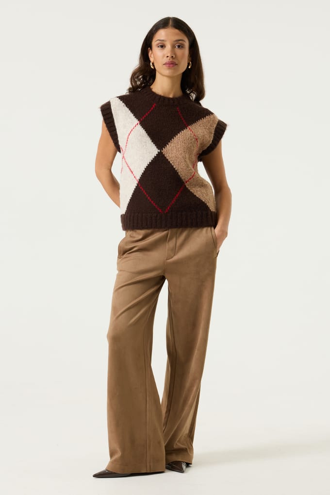 GARCIA U260116 Dames Wide Fit Broek Bruin