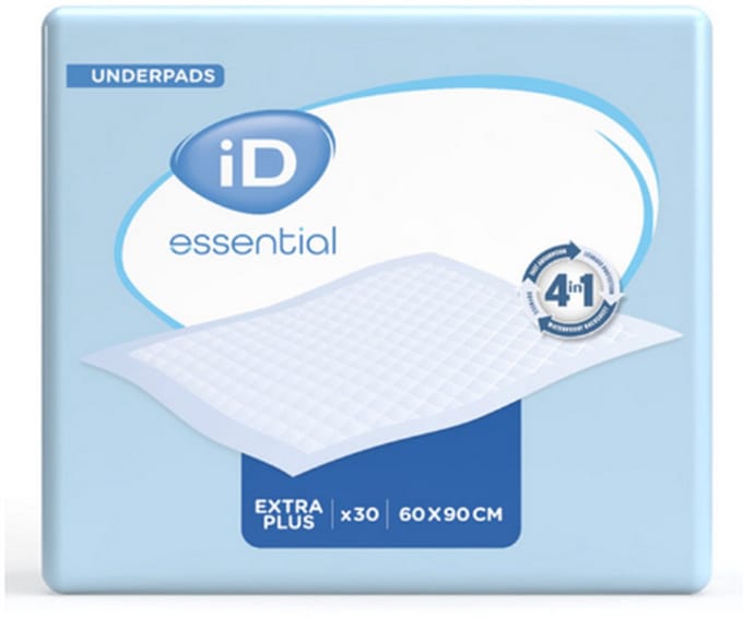 ID Essential Underpads Extra Plus 60 x 90 cm - 8 paquets de 30 protections