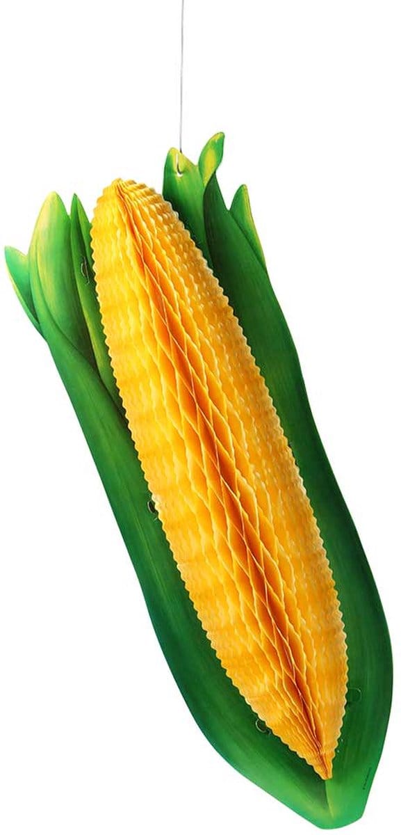 Reuze decoratieve papieren maiskolf van 60 cm