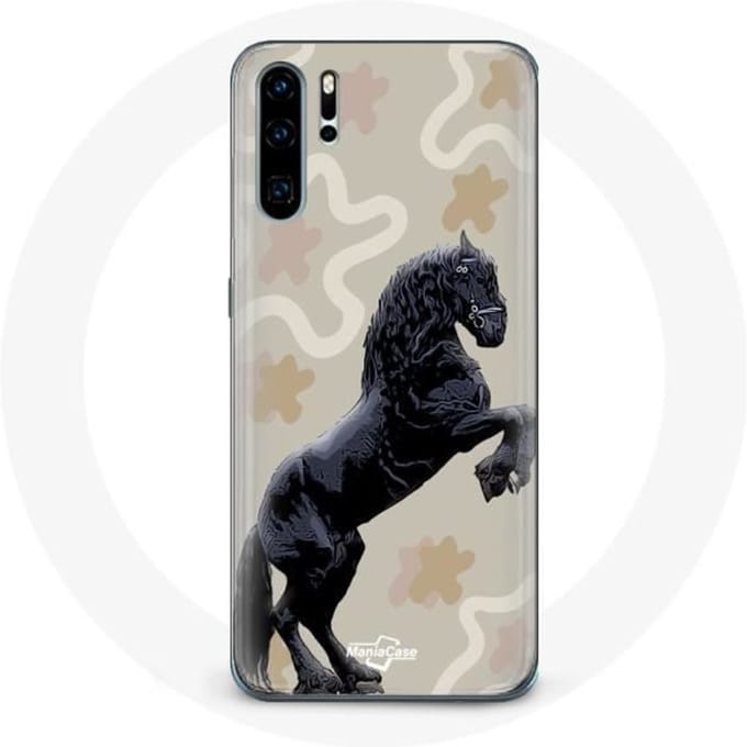 Coque pour Huawei P30 - Huawei - Frison Noir - Rigide - Protection - Mixte noir