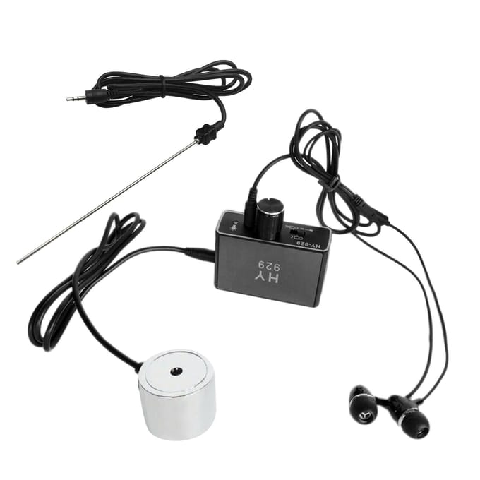 Waterleidinglekdetector Sensorlekkage met dubbele sondes Oortelefoon Hoge gevoeligheid Waterleidingzoeker Accessoireset US Plug